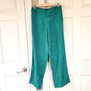 NU high rise green python print pull on pants